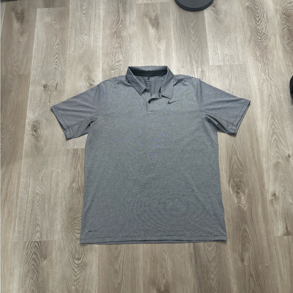 Nike Men's Heather Gray Polo Shirt
